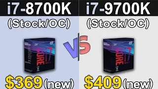 i7-8700K Vs. i7-9700K | Stock and Overclock | Which is Better VALUE for MONEY...???