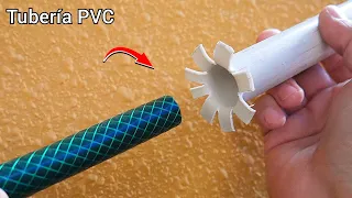 Very few plumbers know this technique of how to join a hose to a PVC water pipe.