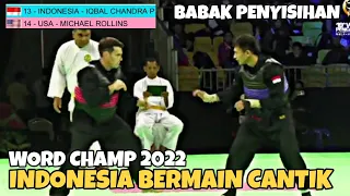 INA vs USA || Iqbal Candra vs Michael Rollins || kelas F kejuaraan Dunia dimalaysia 2022