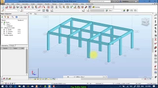 Lesson#3:Creating columns, beams and assigning supports in Robot Structural Analysis Professional