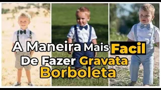 COMO FAZER GRAVATA BORBOLETA PARA CRIANÇA!! (DA MANEIRA MAIS FACIL)