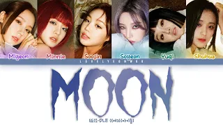 (G)I-DLE ((여자)아이들) – MOON Lyrics (Color Coded Han/Rom/Eng)