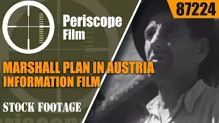 MARSHALL PLAN IN AUSTRIA  INFORMATION FILM "THE INVISIBLE LINK" 1951  87224