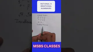 difference between rational and irrational numbers #shorts