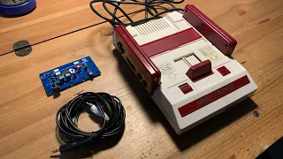 Famicom NO CUT Composite Video Mod! Power Vamp install and demonstration