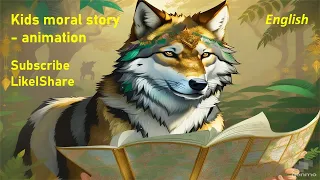 Kids Moral story-Gorilla,Wolf,parrot,giraffe-Jungle Detective animals Adventure nosy story-English