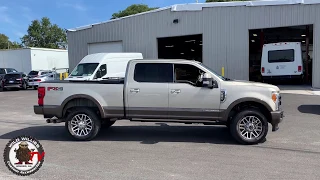 Before & After Ford F250 ReadyLIFT level Kit 35X12.50” Toyo Open Country AT2 Tires