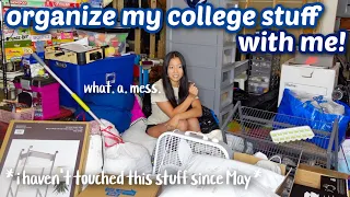 ORGANIZE MY COLLEGE STUFF WITH ME! (what you need to bring to college, from a former first year)