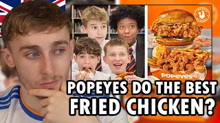 Brit Reacting to British Highschoolers try Popeyes for the first time