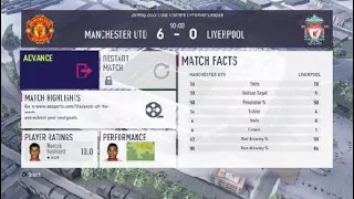 FIFA 18 Career mode : Manchester united vs Liverpool (Home)