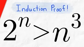 Induction Proof: 2^n is greater than n^3 | Discrete Math Exercises