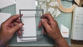 Assembling a CAS card incorporating a fab vellum background