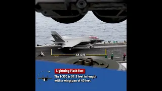 F-35C Length & Wingspan Lightning Flash Fact