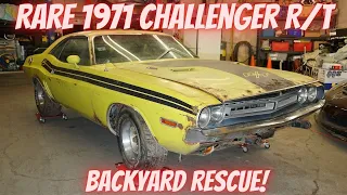 Backyard Rescue of a Rare 1971 Challenger R/T!