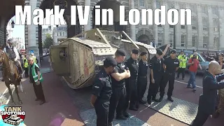 WW1 Mark IV Tank At London Admiralty Arch - Tank 100 Celebration