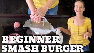 Beginner Smash Burger on the Griddle --- Amy's 2nd griddle cook