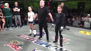 RAW VIDEO: Pre-teen girls MMA fight at casino near Spokane