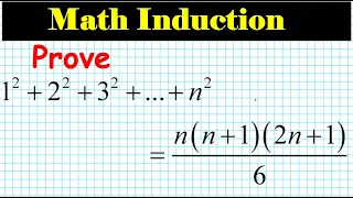 #22 Proof Principle of Mathematical induction   mathgotserved 1^2+2^2 +3^2++  n^2 nn+12n+1 6