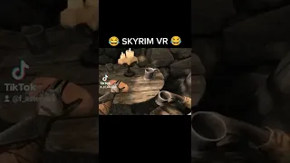 What else are you suppose to do in Skyrim VR 😂 #Skyrim #SkyrimVR #Shorts