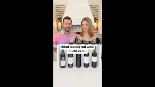 Blind tasting red wine $6 to $500 to see if price makes a difference