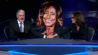 Colegas encerram o Jornal Nacional com homenagem ao ícone Glória Maria | g1