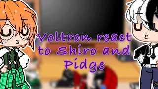 Voltron react to Shiro and Pidge