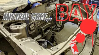 Smoothing & Painting the Nova GTE engine bay - Primer, Gravitex, base coat & lacquer