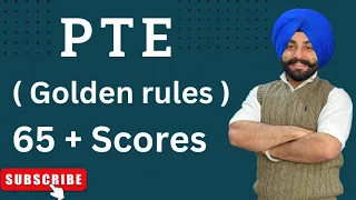 PTE golden rules how to get a 65+ score in 2024 ( Gurwinder sir )