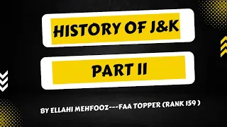 || Lecture-8 || History of Jammu and Kashmir ( Part 2) || Useful For All JKSSB Exams||
