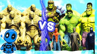 Spider-Man Team and Hulk Army vs Abomination Army - Epic Battle