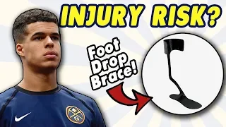 Michael Porter Jr Makes NBA Debut, but STILL Wearing Brace for Foot Drop and Remains Injury Risk