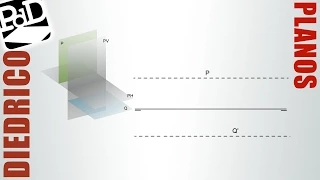 Trazas del plano (Sistema diédrico).