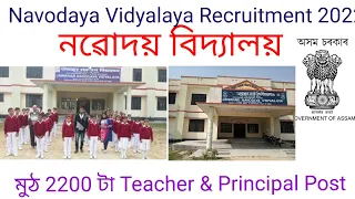NVS VACANCY 2022 | Assam navodaya vidyalaya recruitment 2022 | navodaya vidyalaya vacancy 2022 |