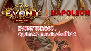 EVONY TKR BOC 2024 . Against 3900% Buff K44 on t1 trap defense @topgamingfun