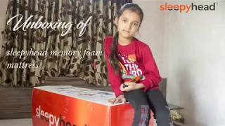 Unboxing of SleepyHead Mattress