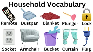 Household  Items  |  English Vocabulary | Daily Use English Words#learnenglish