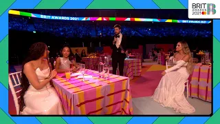 Jack Whitehall chats to Little Mix about being history makers | The BRIT Awards 2021