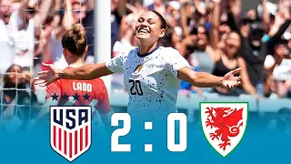 USA vs Wales 2-0 - Goals & Highlights 2023 (Women)