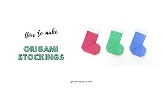 Origami Christmas Stocking