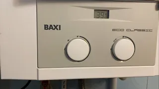 Меню потребительское настенного газового котла Бакси эко классик -Baxi ECO CLASSIC
