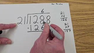 Dividing 4-Digit Number by 2-Digit Number with Remainder