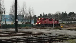 CP 6245 & CP 5016 move through New Westminster