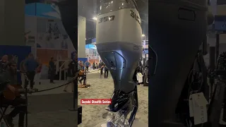 Suzuki Marine debuts new stealth outboards at Miami Boat Show #suzukimarine #outboards