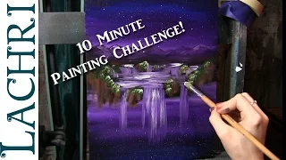 10 Minute Painting Challenge - easy Acrylic Painting w/ Lachri