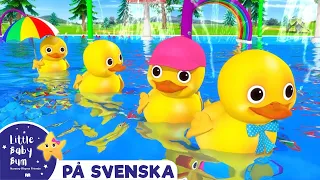Fem små ankor | Little Baby Bum - Svenska | Svenska tecknade serier för barn | Barnvisor