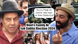 Sunny Deol's Open Warning to Those who don't Vote, Angry Dharmendra slams Media at Voting Booth