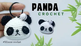 How to crochet Panda Keychain | Panda Keychain Amigurumi | Móc móc khóa Gấu trúc