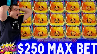 $250 Max Bet BIG JACKPOT On Huff N More Puff Slot