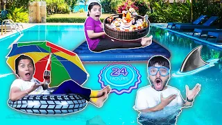 Living In Dangerous Swimming Pool For 24 Hours