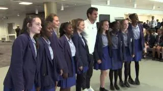 Roger Federer opens The Championships' Ball Boys and Girls Complex